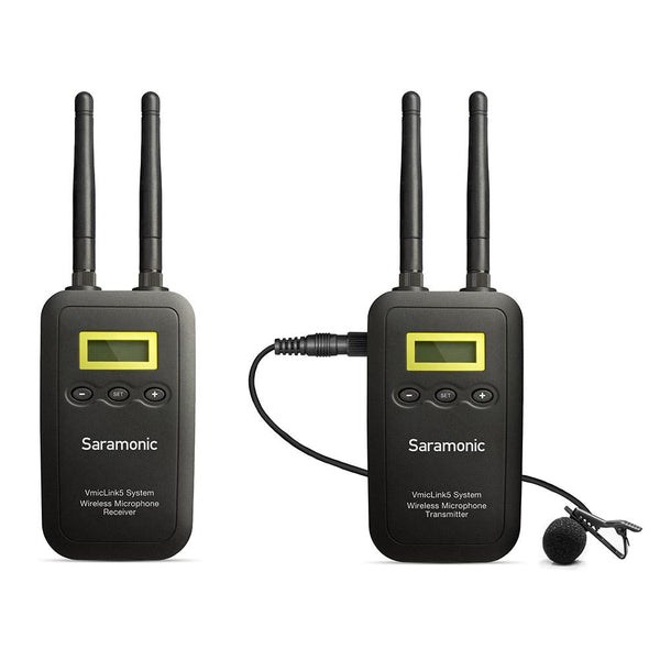 Saramonic VmicLink5 RX+TX 5.8GHz Wireless Lavalier System with Portable Camera-Mountable Receiver - Audio - Saramonic - Helix Camera 