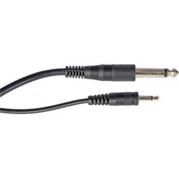 RPS Studio 3.5mm to 6.3mm (1/4" Mono Plug) Synch Cord - 16 inches (40cm) (RS-8514) - Lighting-Studio - RPS Studio - Helix Camera 